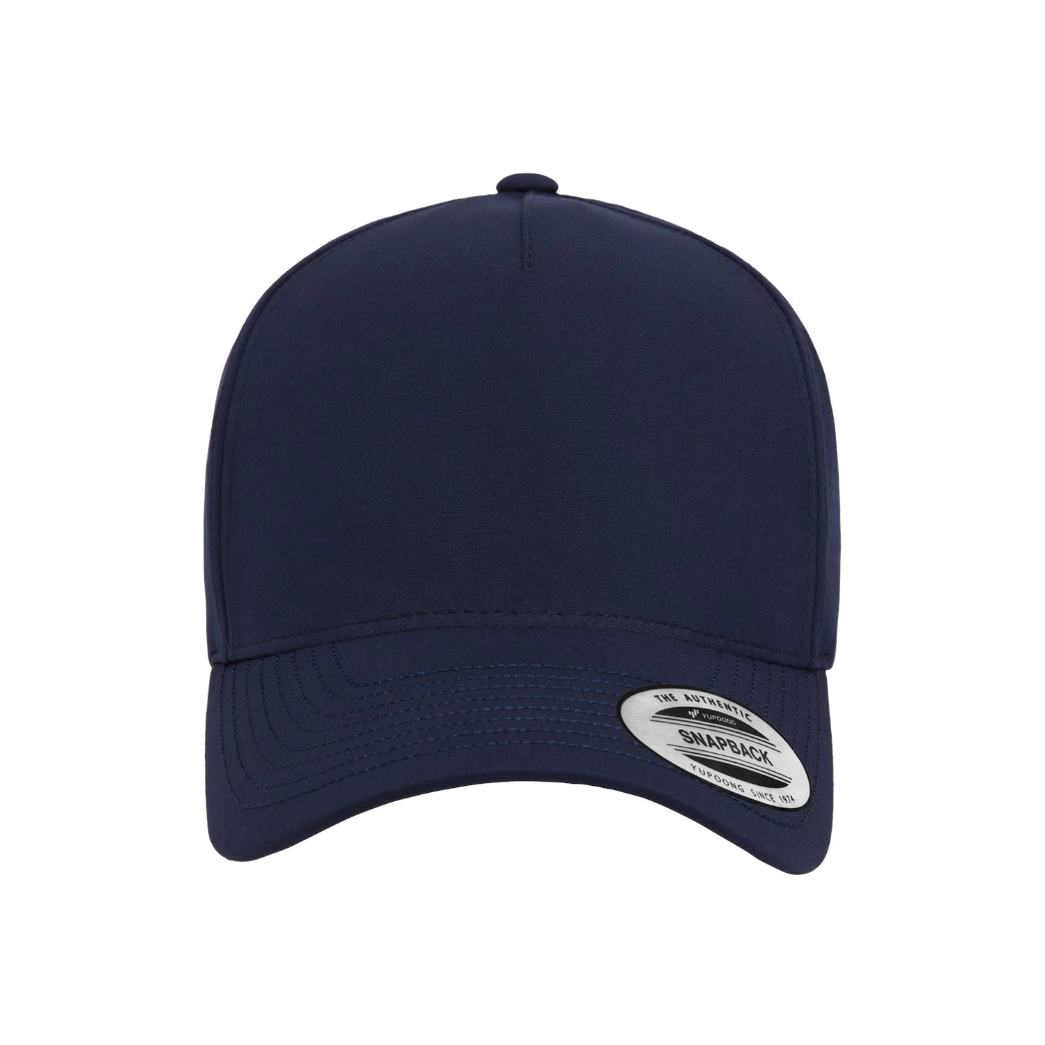 Five-Panel Snapback with Perforated Cap 5389AP - Navy