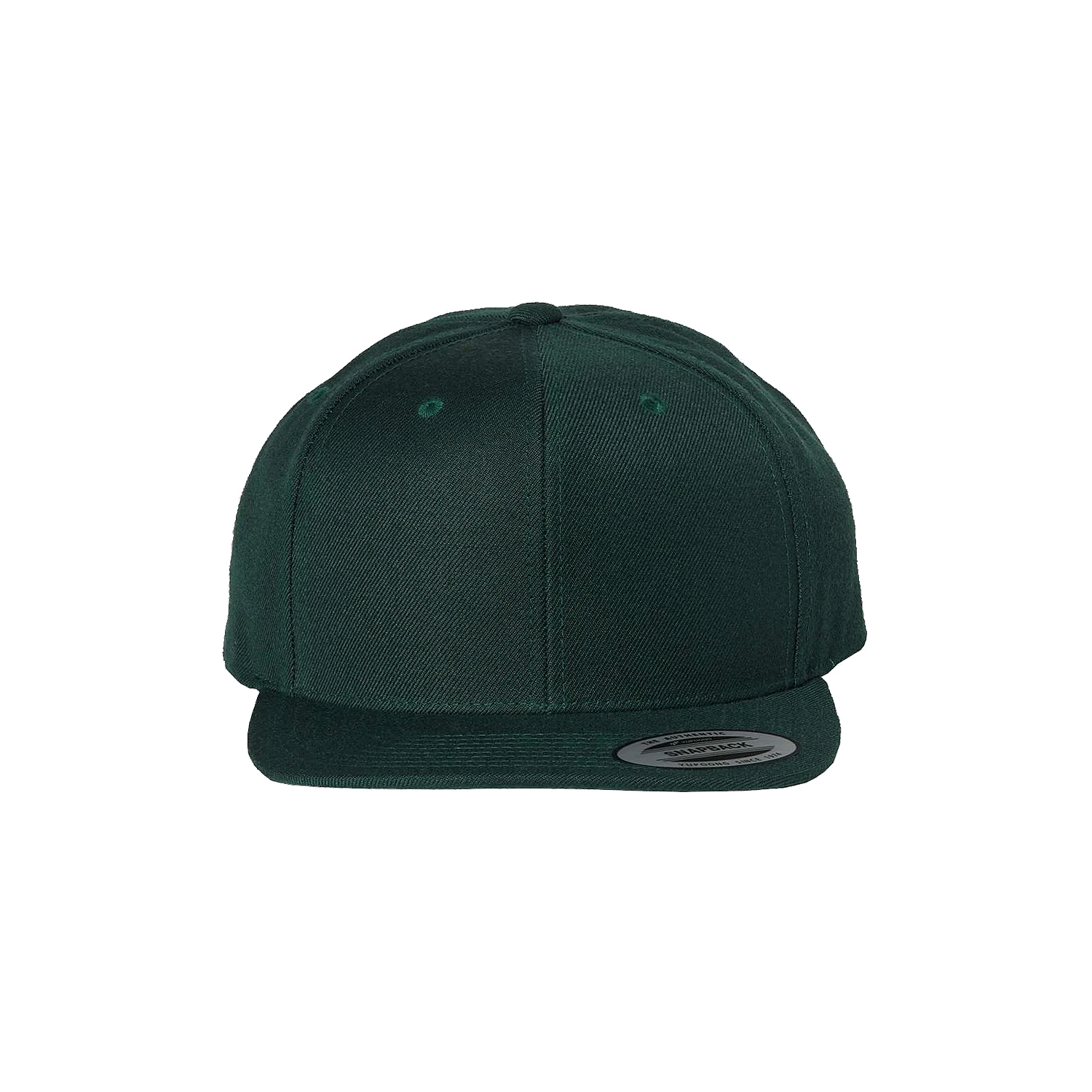 YuPoong Wool Blend Flat Bill Snapback Cap 6089M - Spruce