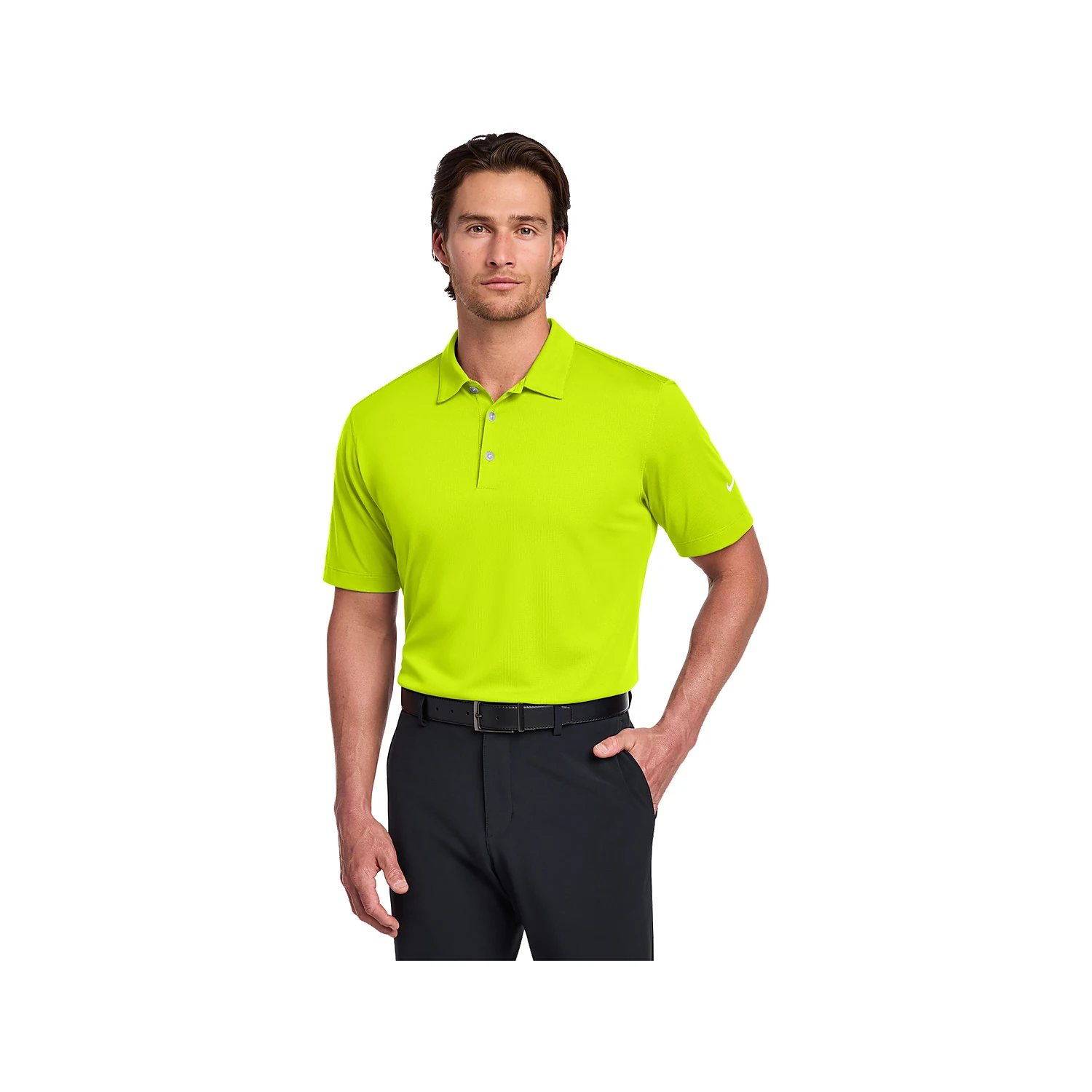 Nike Golf Dri-FIT Vertical Mesh Polo - Volt