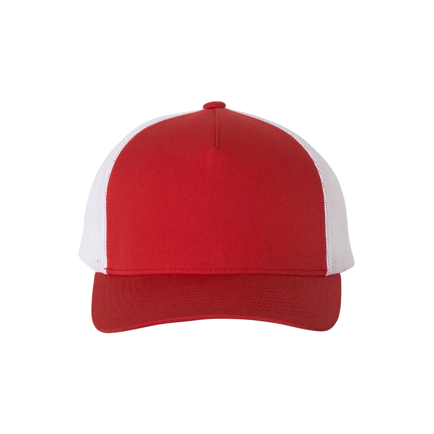 Retro Snapback Trucker Cap - Red White