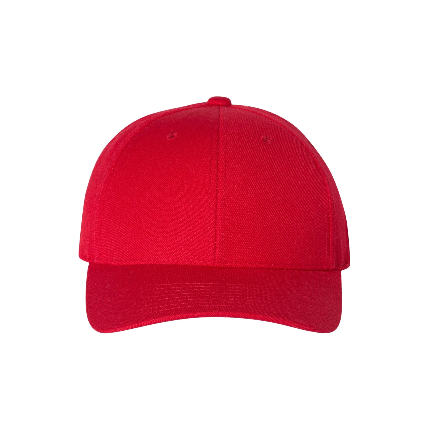 Premium Curved Visor Snapback Cap - Red