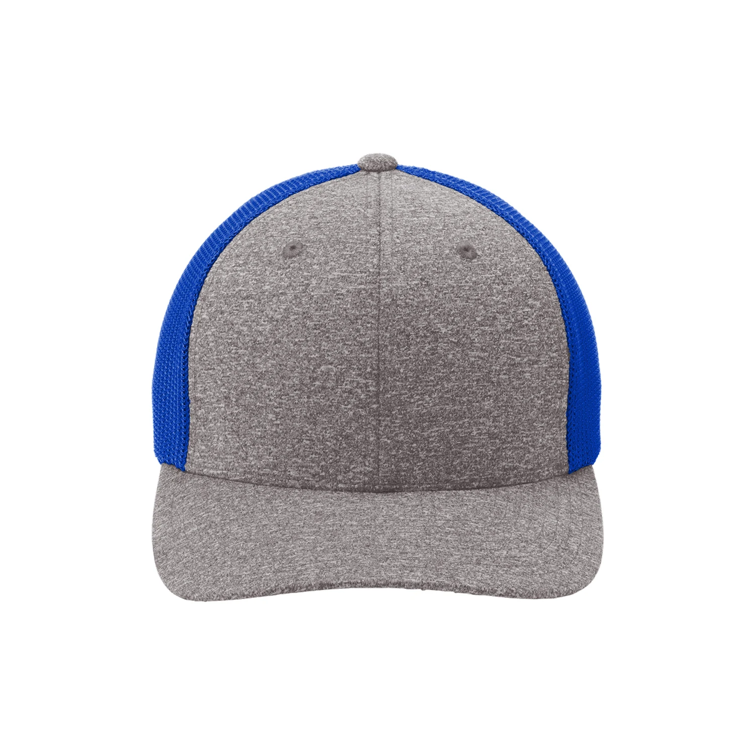 Port Authority Flexfit Melange Mesh Back Trucker Cap C302 - True Royal/ Grey Heather