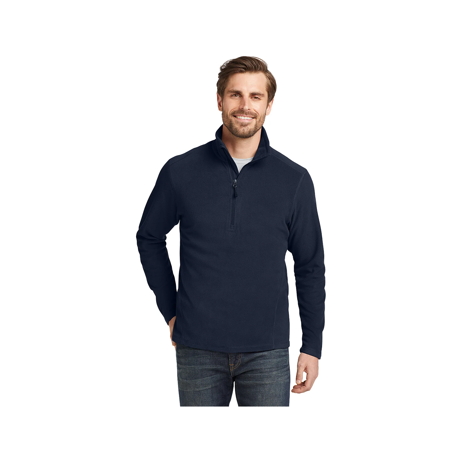 Eddie Bauer 1/2-Zip Microfleece Jacket - Navy