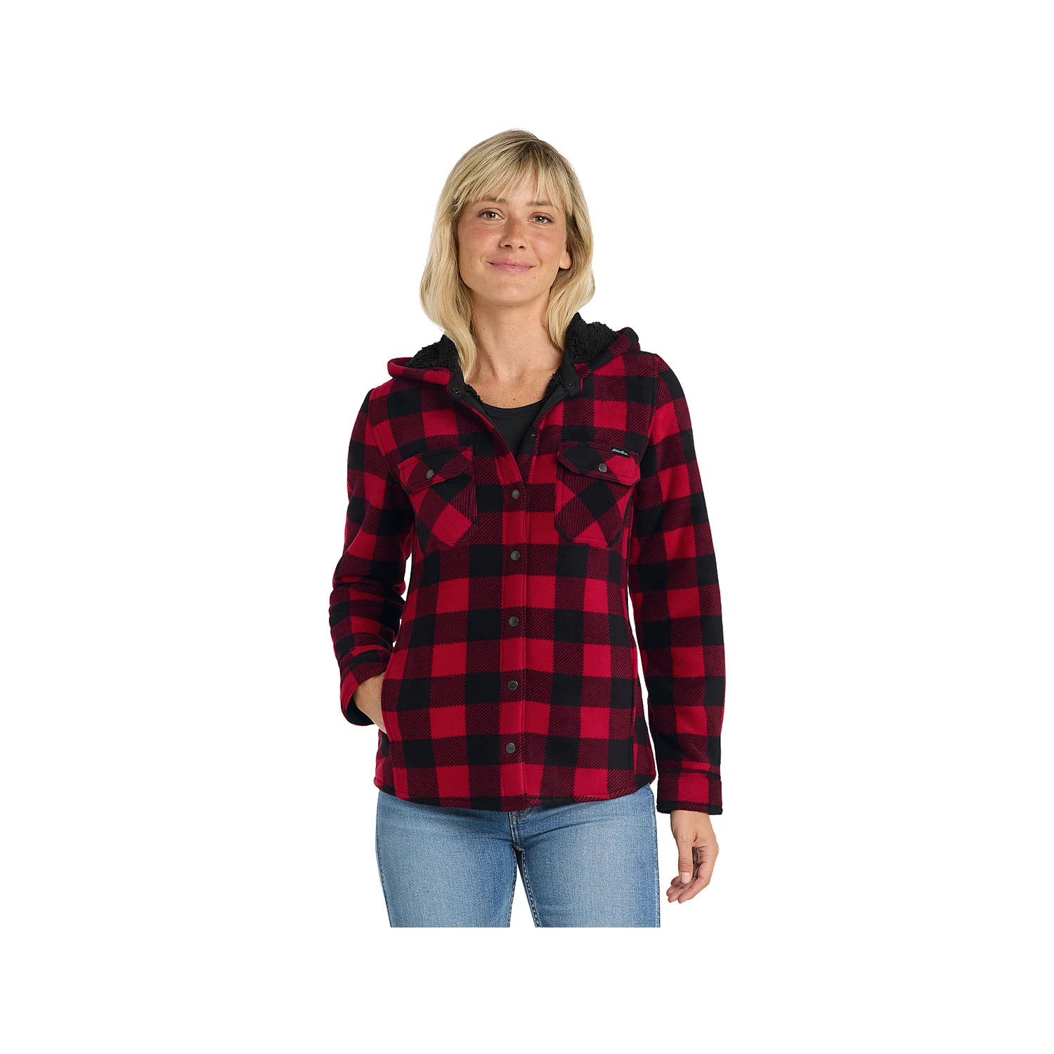 Eddie Bauer Ladies Woodland Shirt Jac EB229 - Radish Black