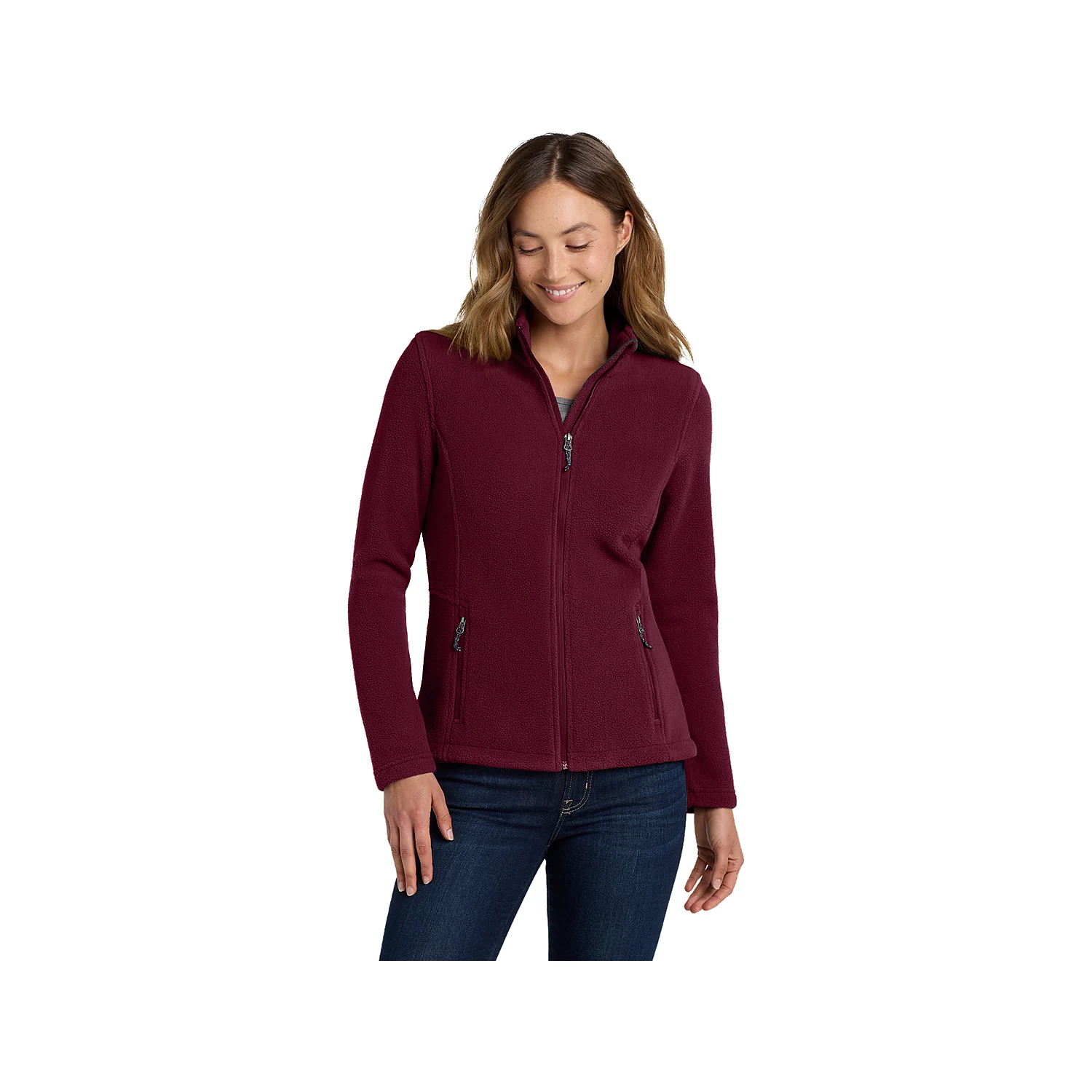 Port Authority Ladies Value Fleece Jacket - Maroon