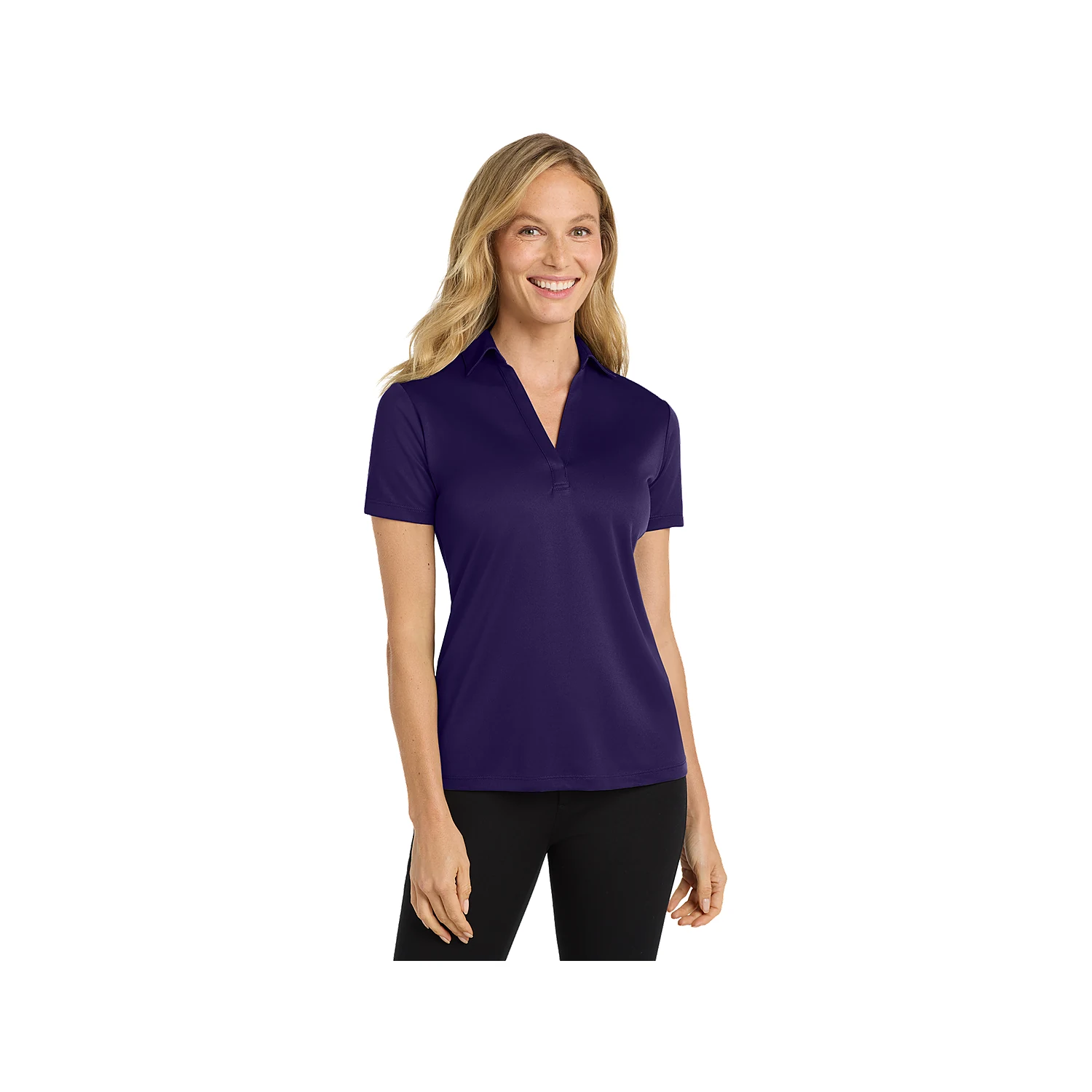 Port Authority Ladies Silk Touch Performance Polo - Bright Purple