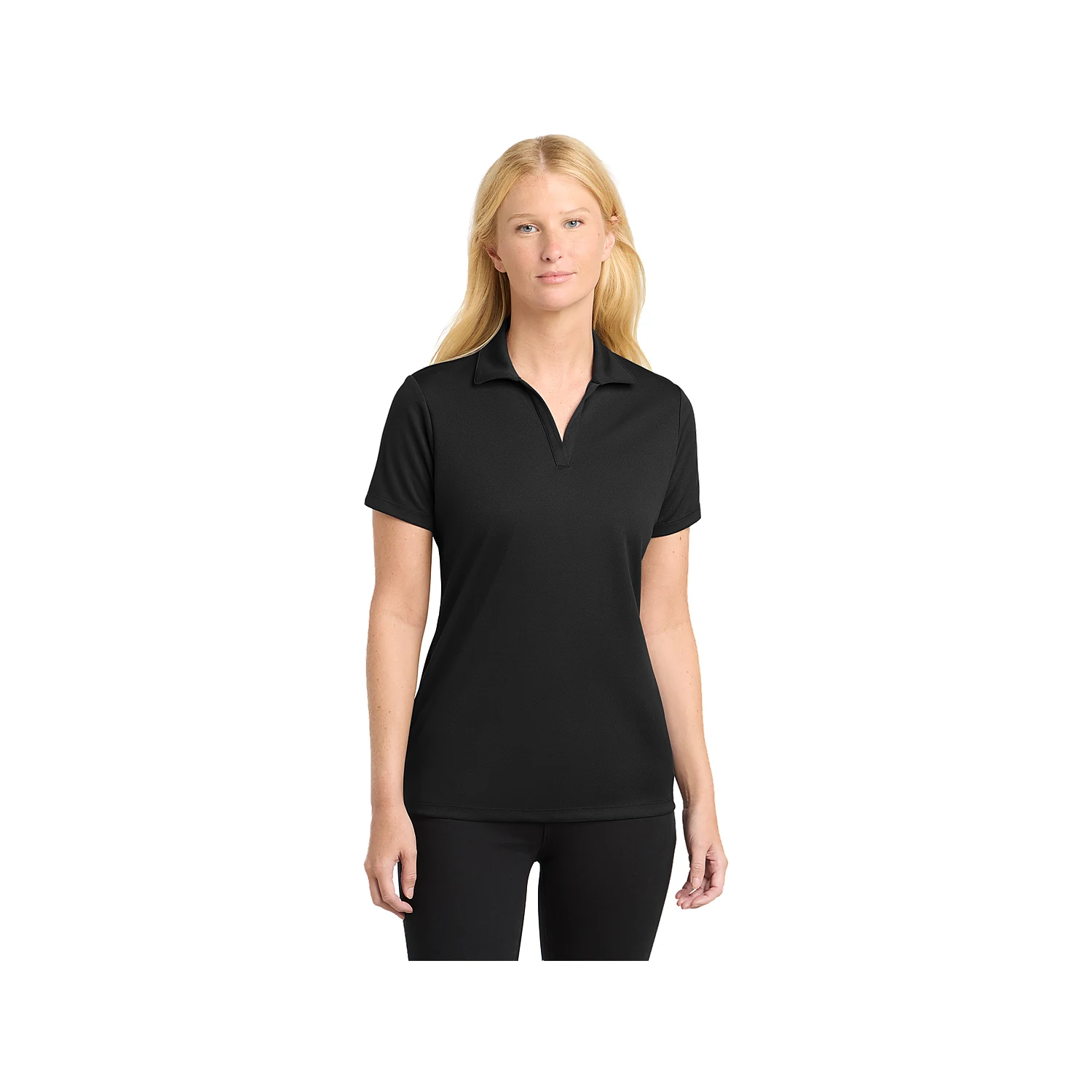 Sport-Tek Ladies PosiCharge RacerMesh Polo - Black