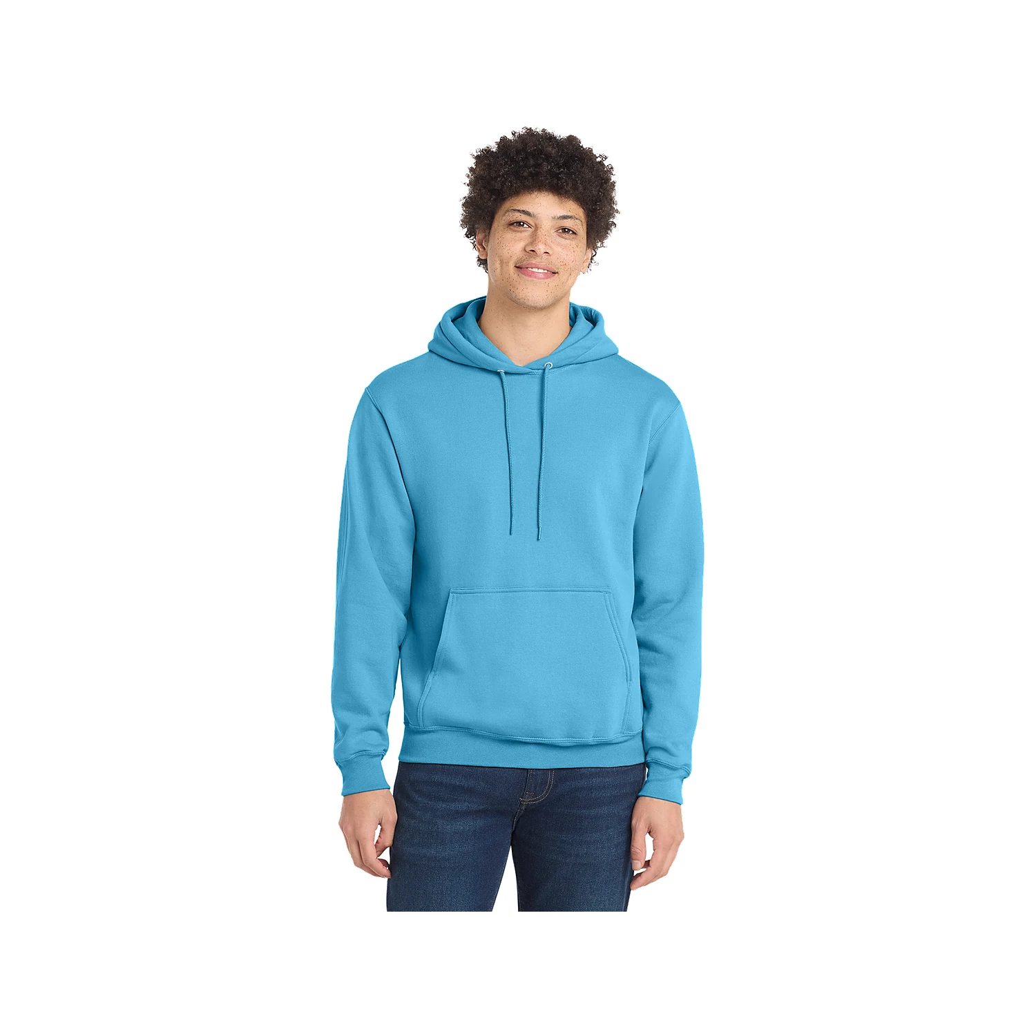 Port & Company Classic Pullover Hooded Sweatshirt - Aquatic Blue