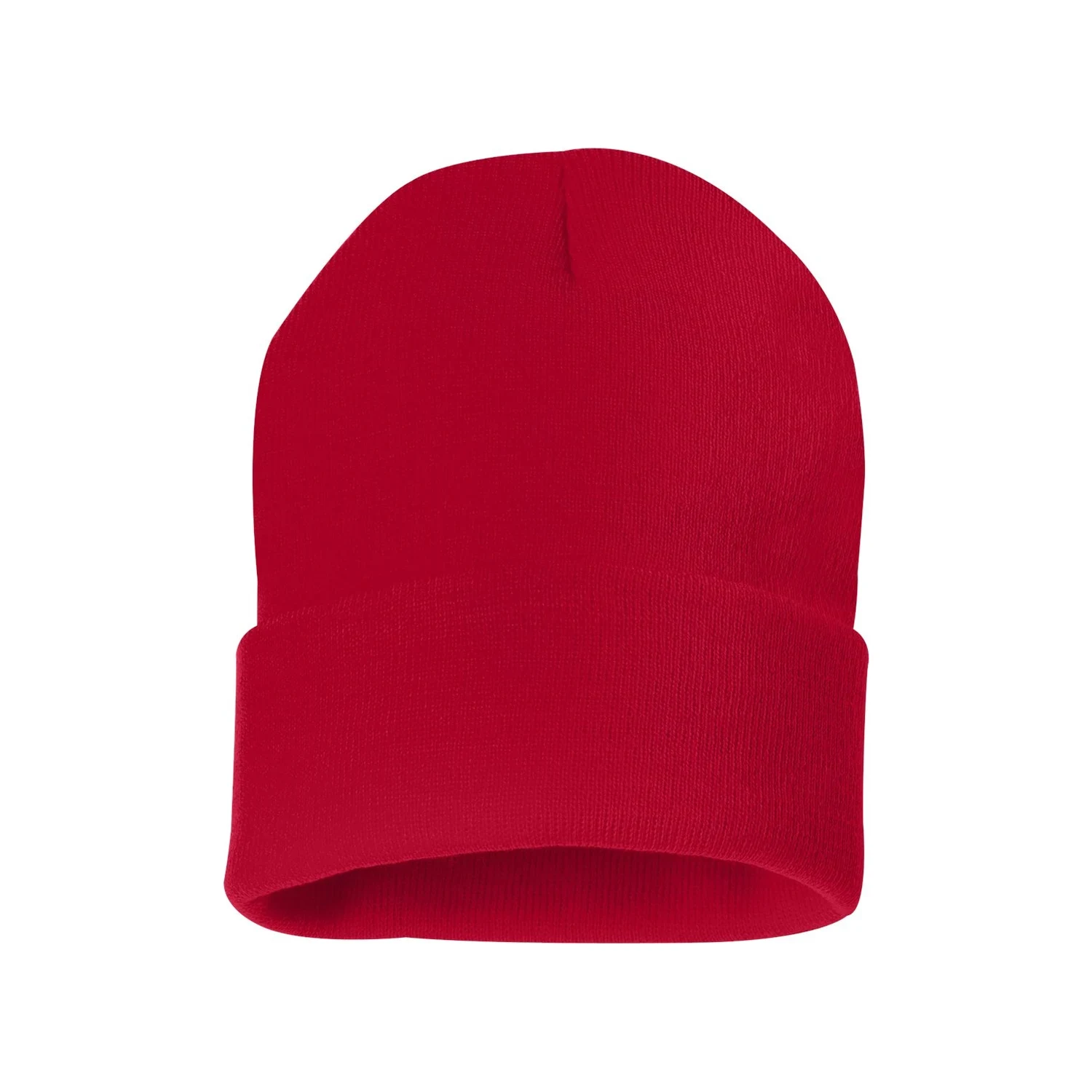 Sportsman - 12'' Solid Knit Beanie SP12 - Red