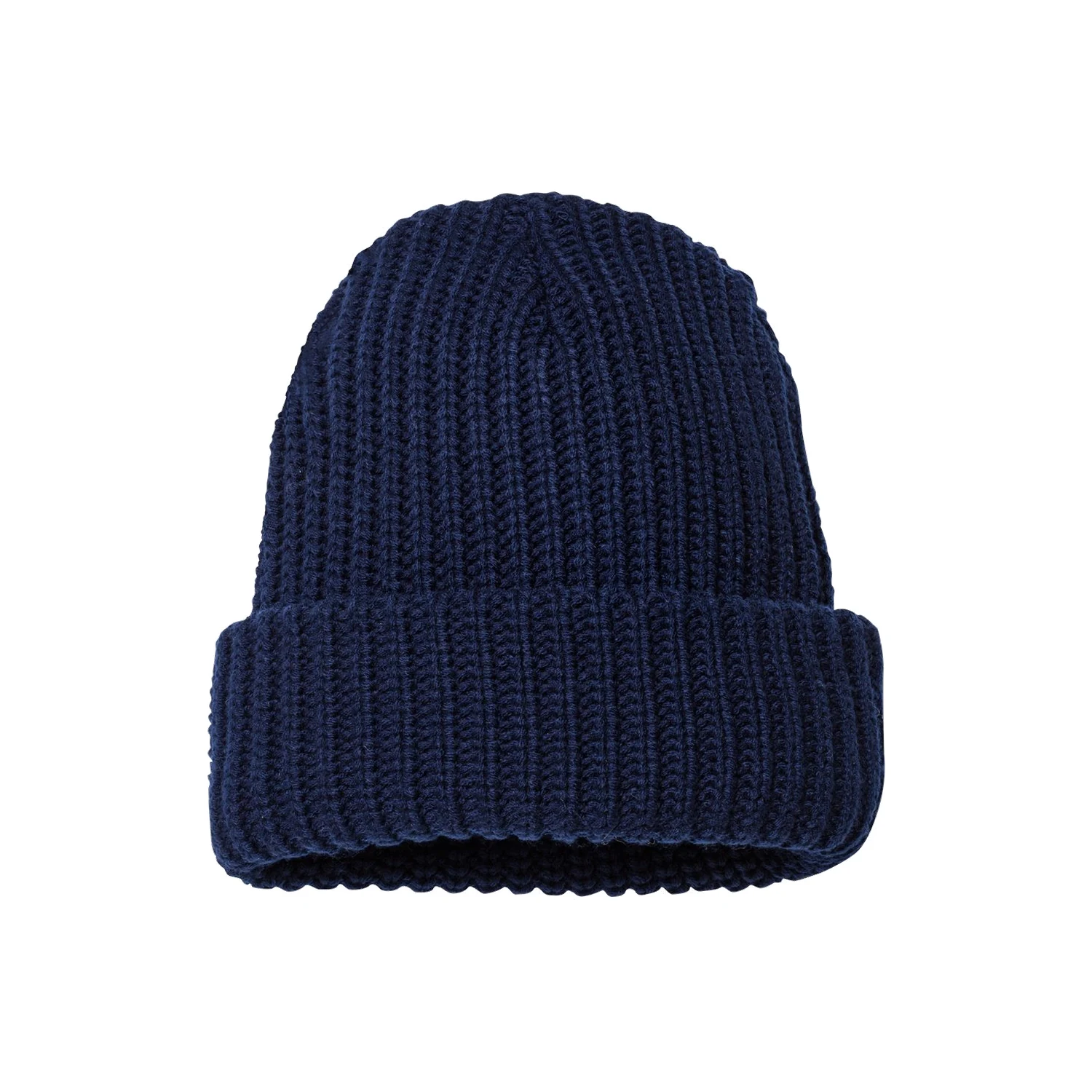 12" Chunky Knit Cap - Navy