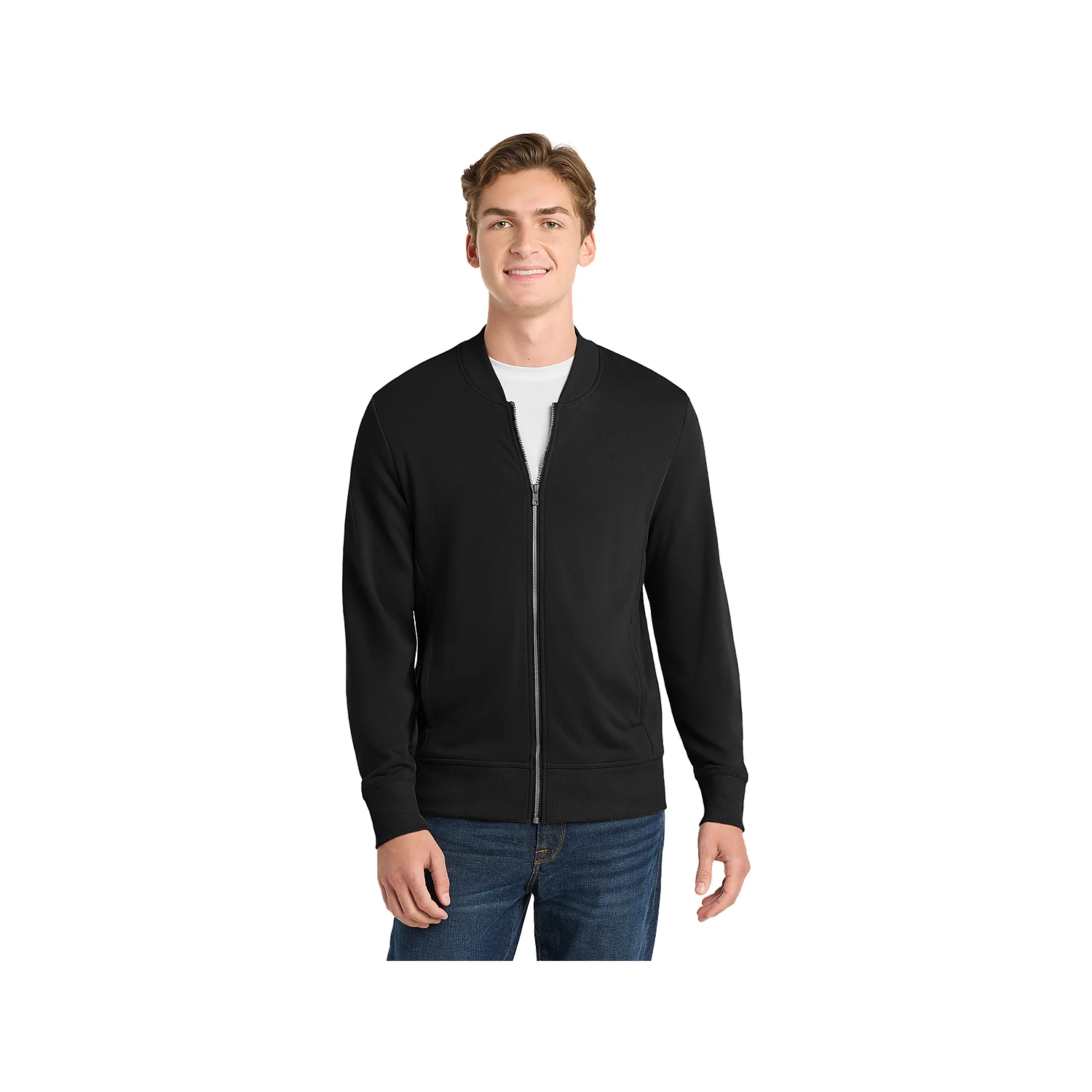 Sport-Tek Lightweight French Terry Bomber - Black