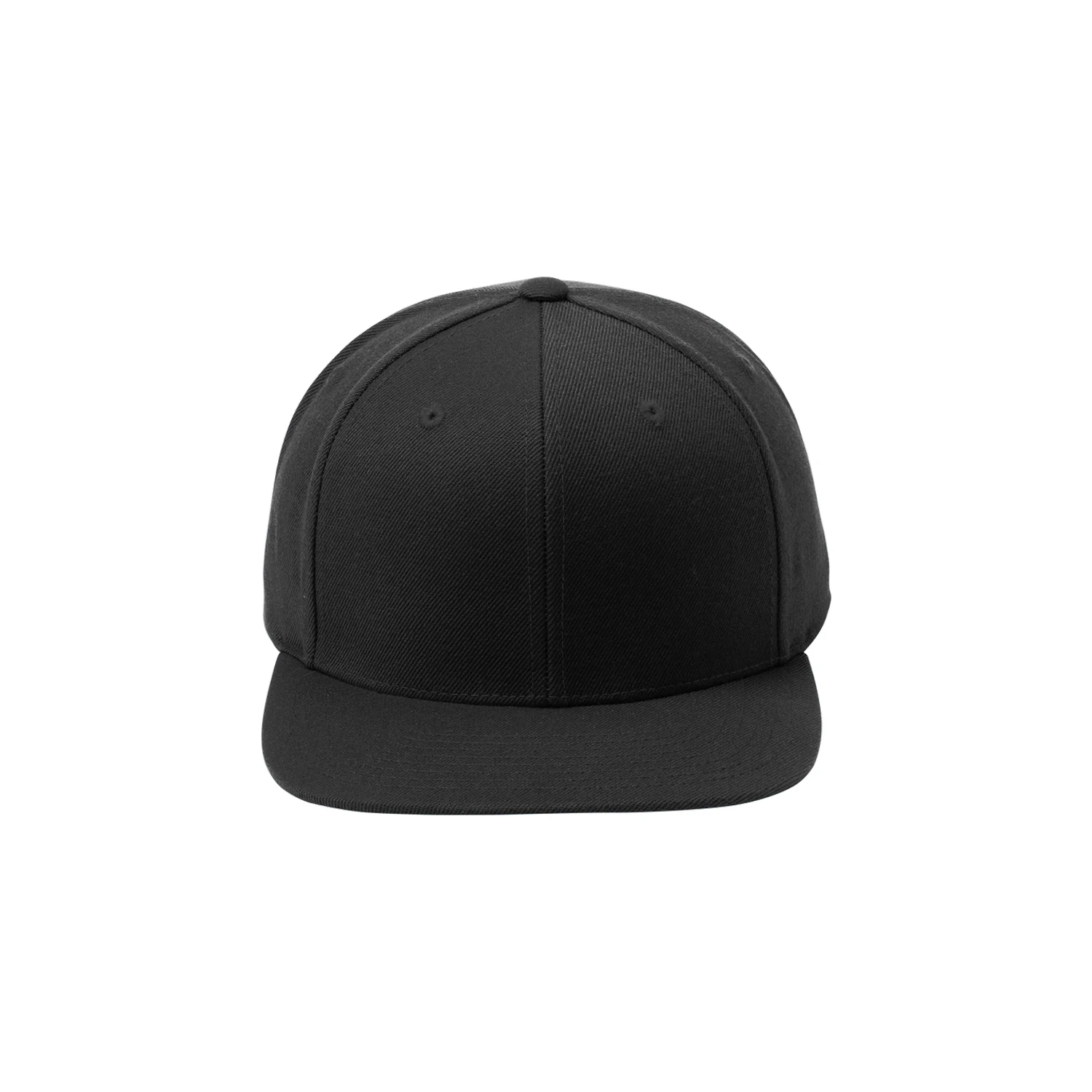 Sport Tek Flat Bill Snapback Cap - Black