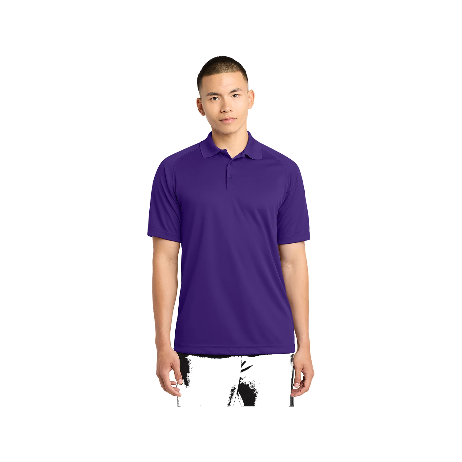 Sport-Tek Dry Zone Raglan Polo - Purple