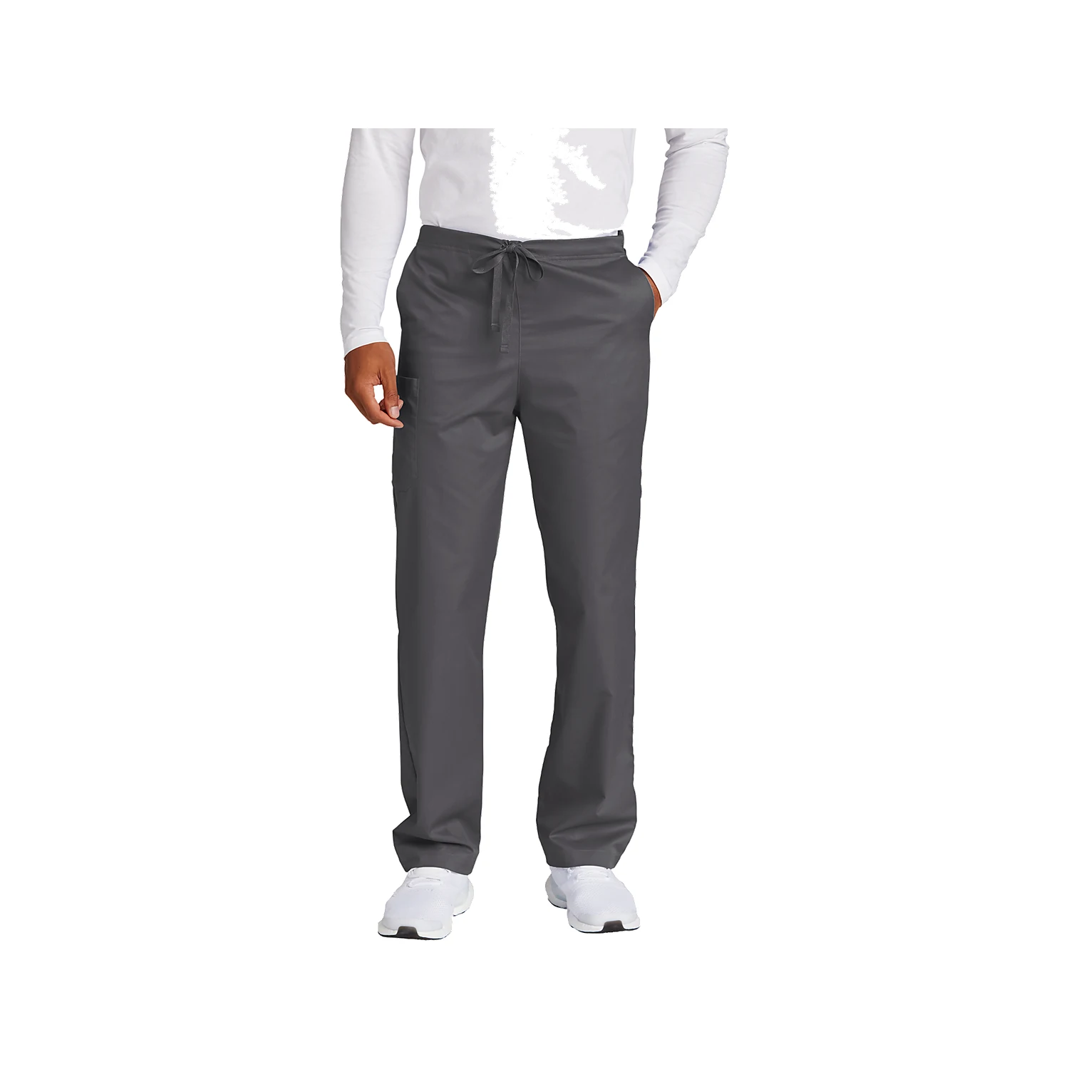 WonderWink Unisex Short WorkFlex Cargo Pant WW3150S - Pewter