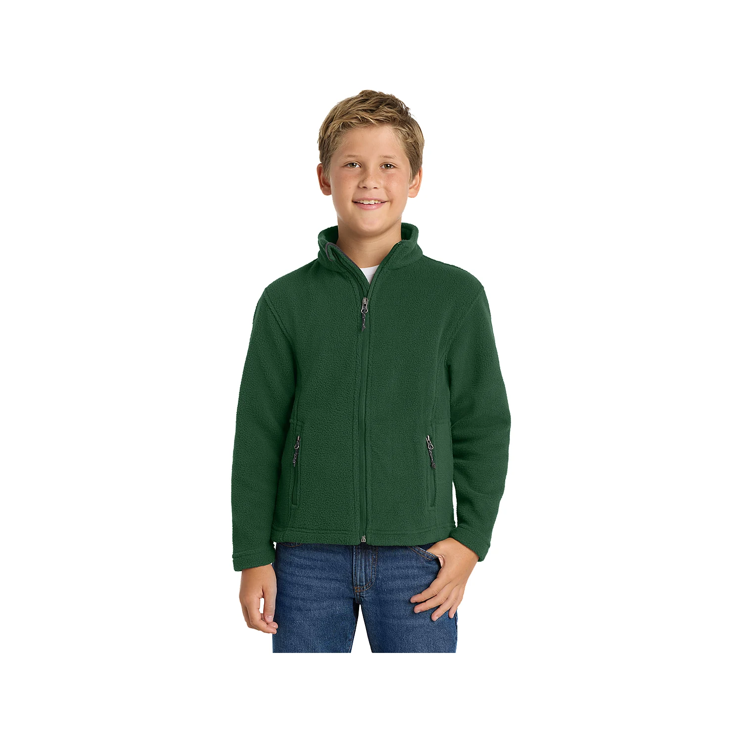 Port Authority Youth Value Fleece Jacket - Forest Green